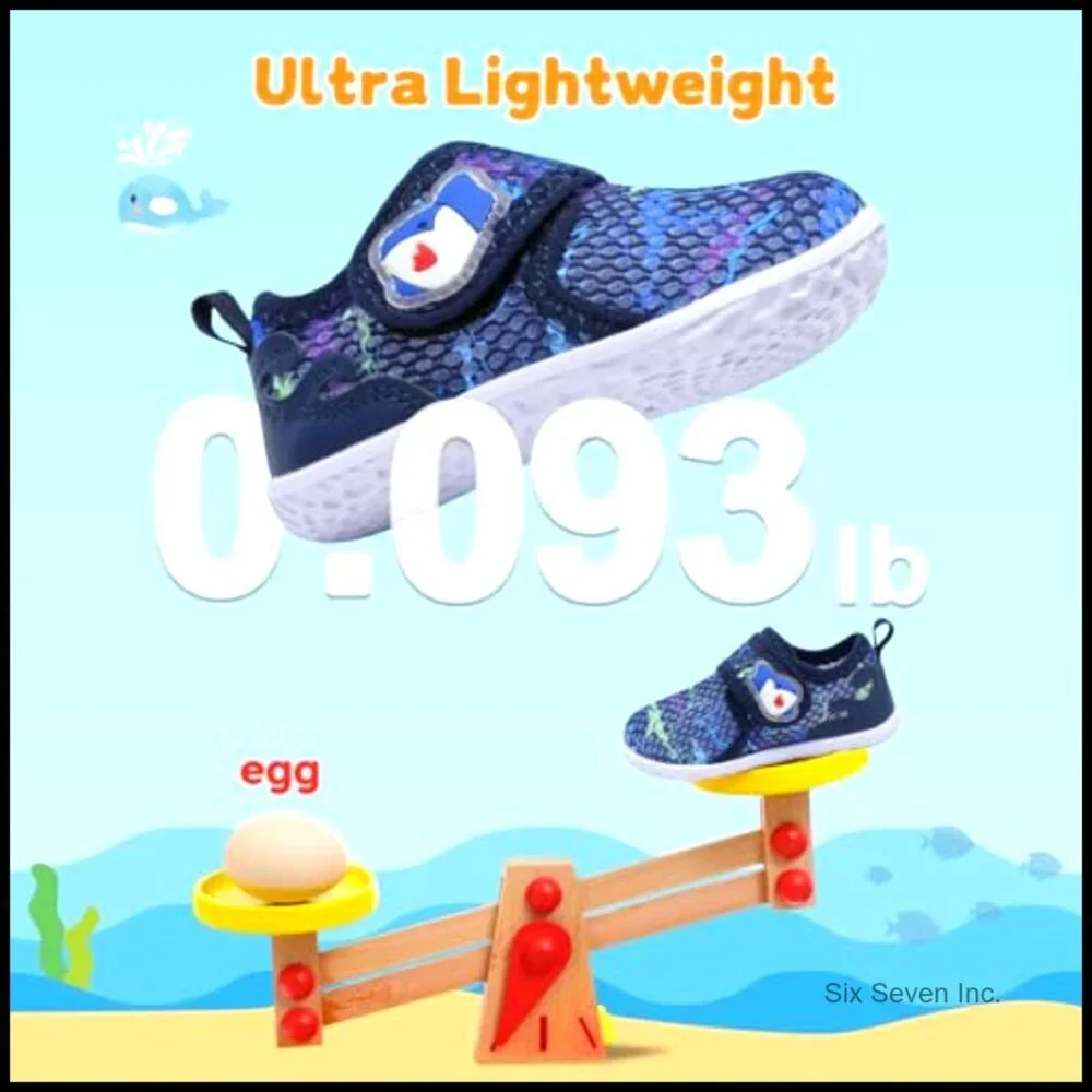 Lightweight Quick-Dry Water Shoes Barefoot Swim Sandals for Toddlers Beach Pool